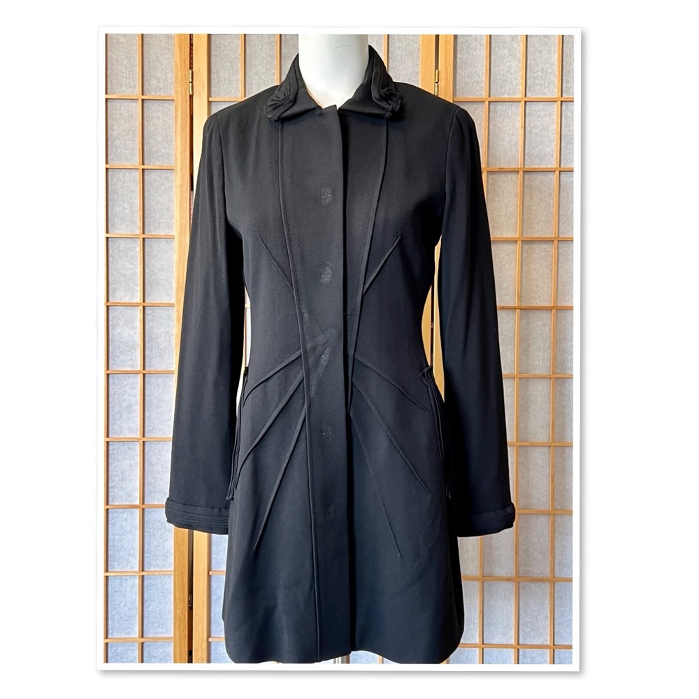 Elie Tahari Virgin Wool Coat - Picture 2 of 15